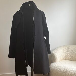 Michel Studio Classic Black Trench Coat